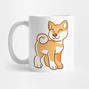 Happy Shiba Inu - Red Mug